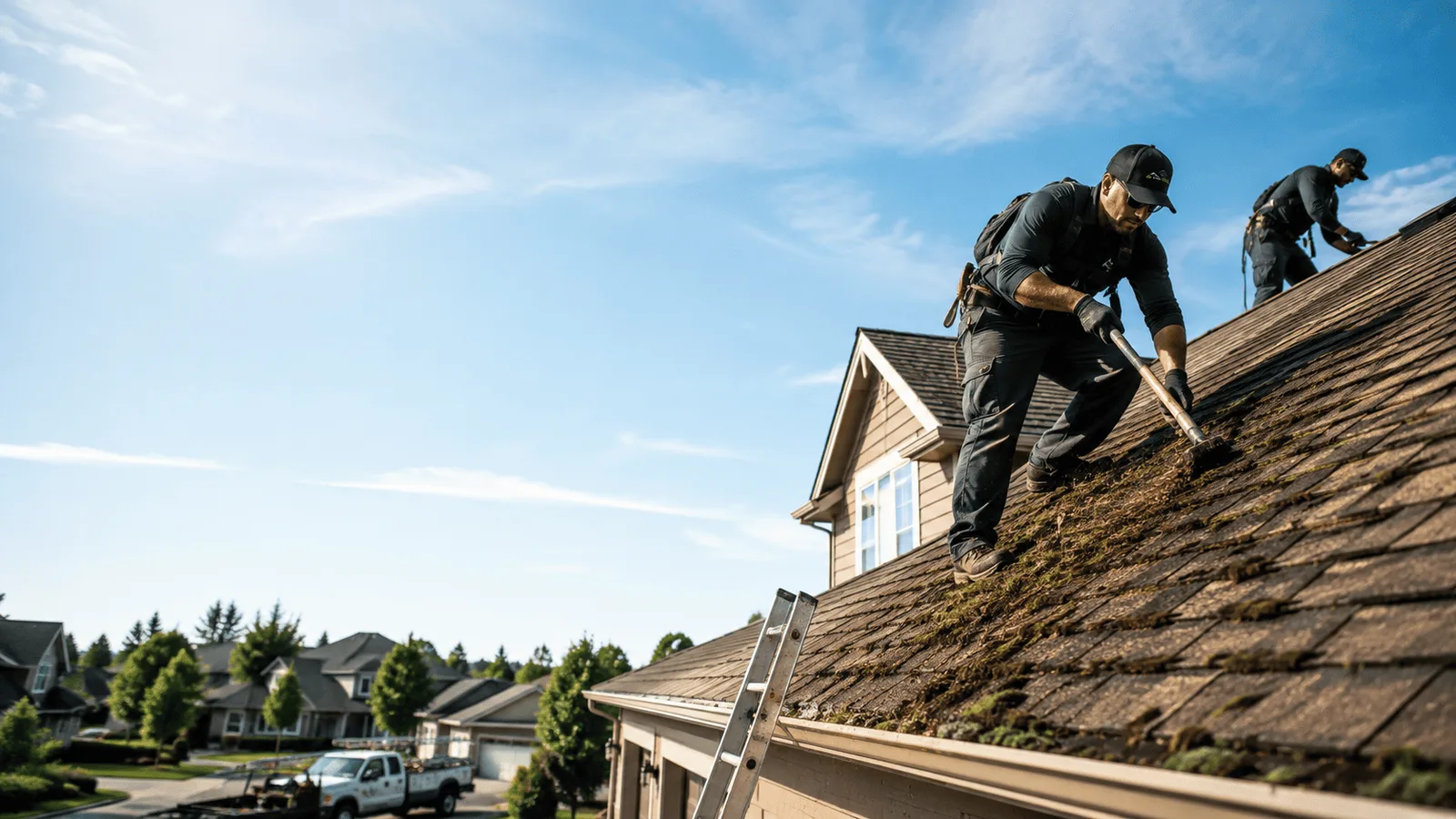 Roof Moss Removal in Waukau, WI near me